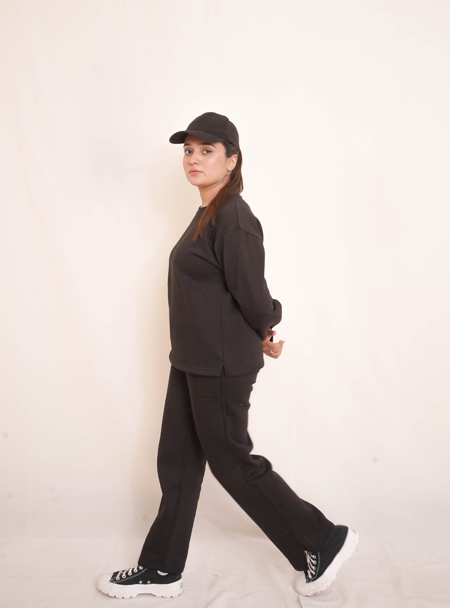 Ladies Tracksuit Black